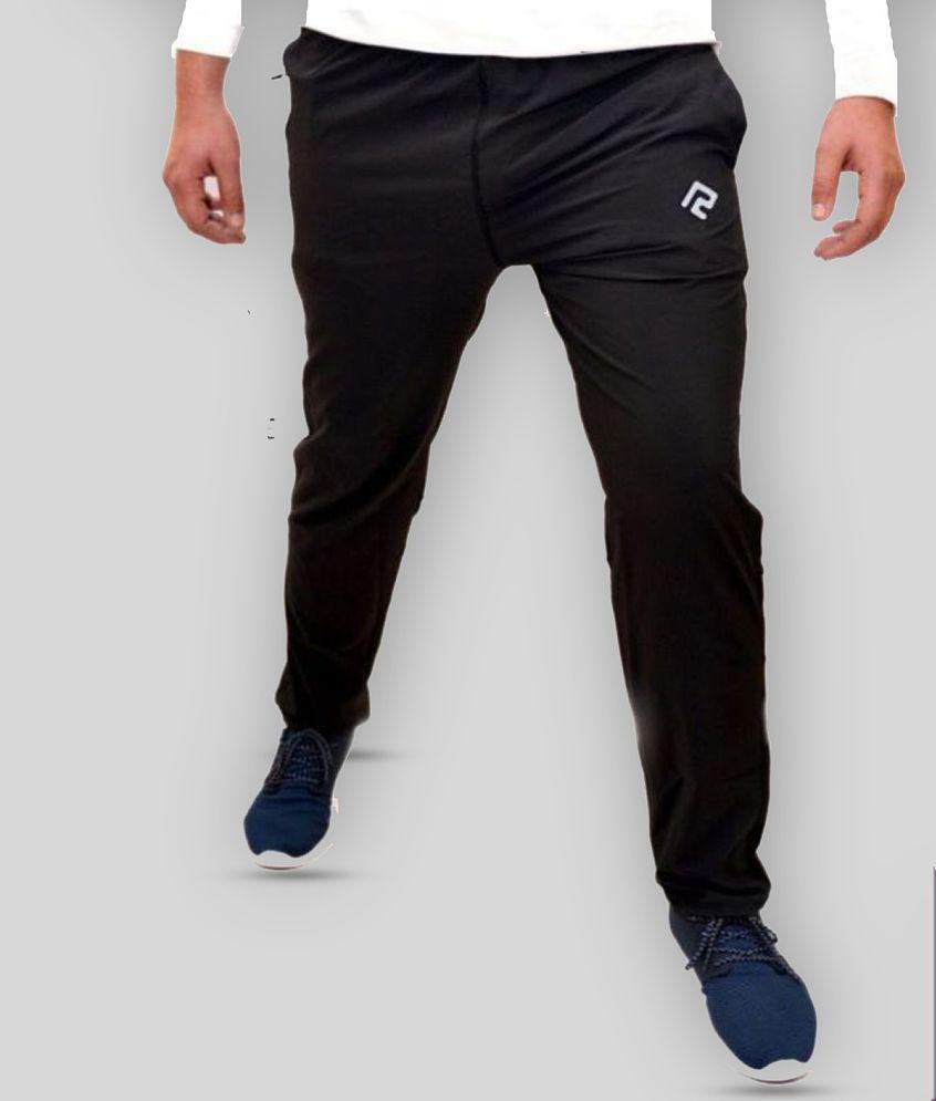 RANBOLT - Black Polyester Men's Trackpants ( Pack of 1 ) - XL