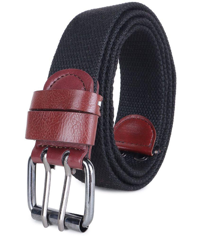 Affordable Men Zacharias - Black Canvas Mens Casual Belt ( Pack of 1 ) - None 2025 at ShopCircui