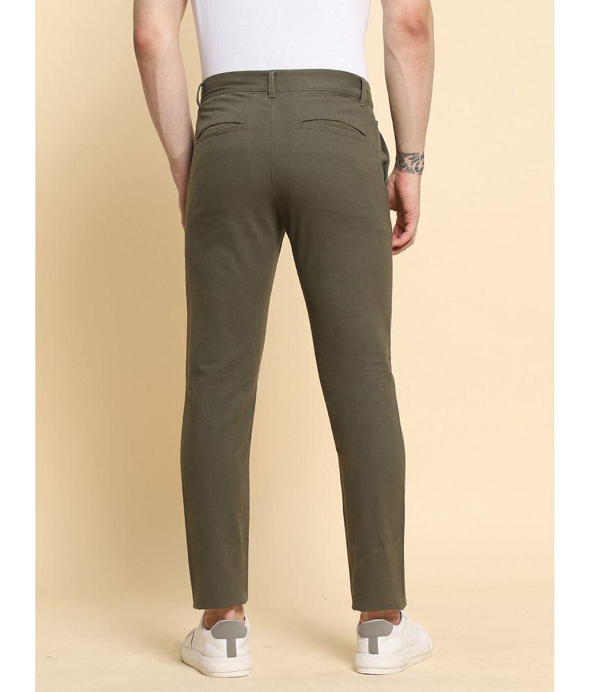 Luxurious Men Dennis Lingo Olive Slim Chinos ( Pack of 1 ) - None 2025 at ShopCircuit | ONDC