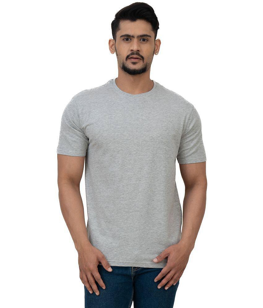 Best Women Cotstyle - Grey Cotton Regular Fit Men's T-Shirt ( Pack of 1 ) - None 2025 at ShopCir
