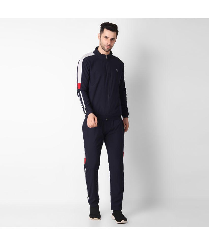 Forbro - Navy Polyester Regular Fit Men's Tracksuit ( Pack of 1 ) - XL