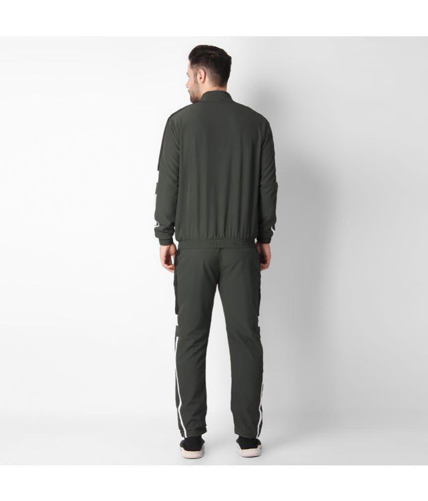 Forbro - Olive Green Polyester Regular Fit Mens Tracksuit ( Pack of 1 ) - XL