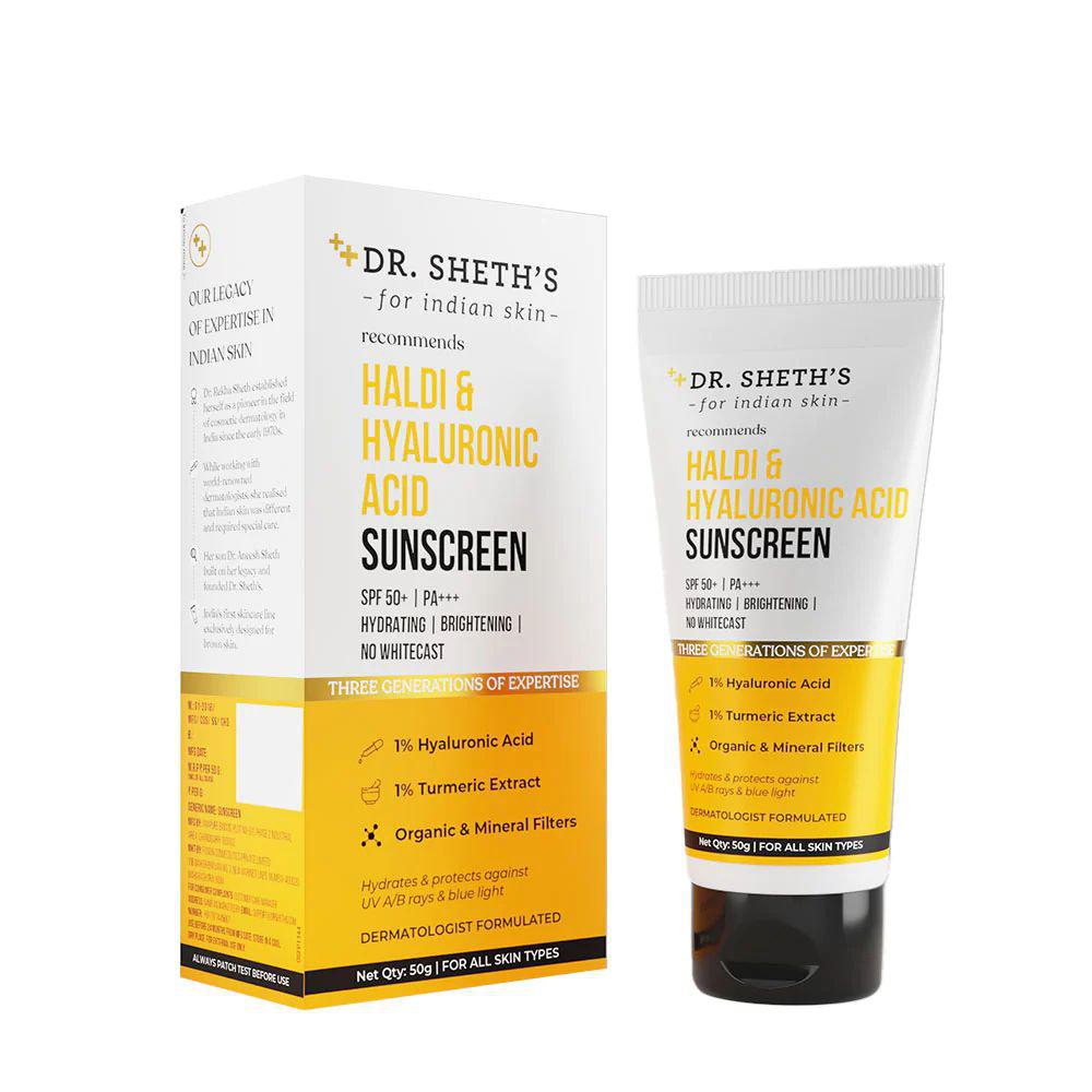 Haldi & Hyaluronic Acid Sunscreen - 50gm