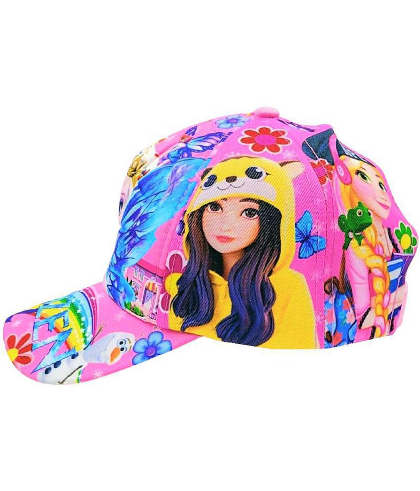 Premium Men Zacharias Girl's Kids Cotton Cap kc-16-Pink- (Pack of 1) (1-4 Years) - None 2025 at 