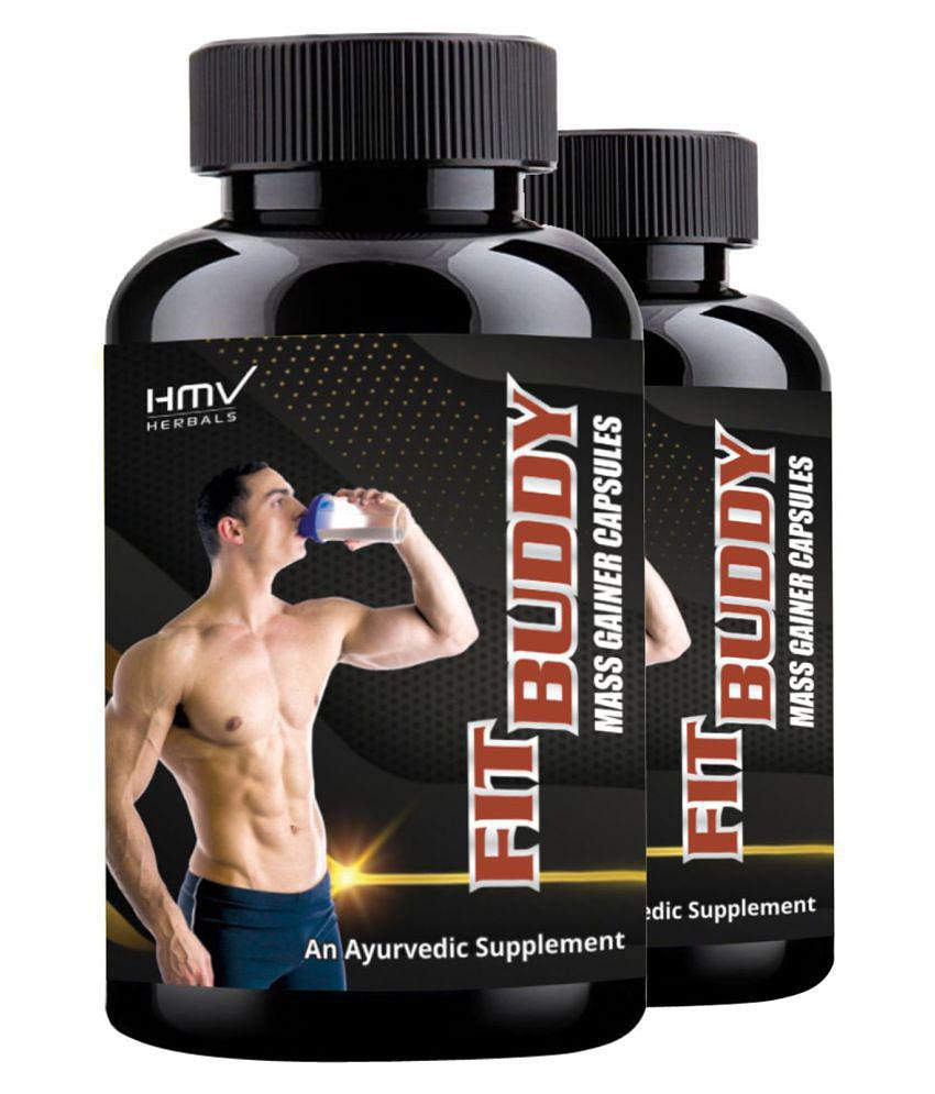 HMV Herbals Fit Buddy Muscle Gainer Herbal Capsule 60 no.s Pack Of 2