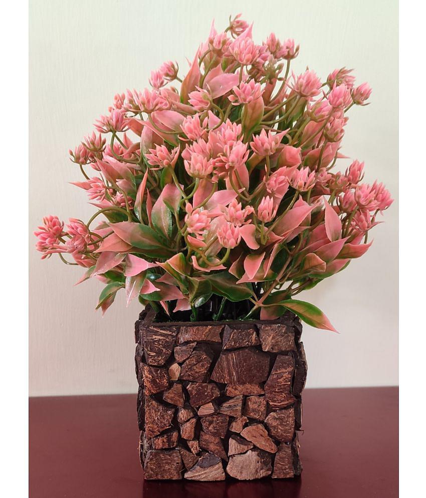 BAARIG - Pink Wild Artificial Bonsai ( Pack of 1 )