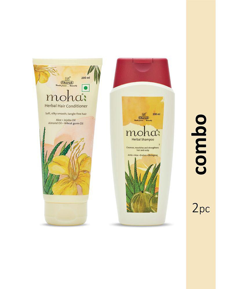 moha Herbal Shampoo 200ml & moha Herbal Hair Conditioner 200ml