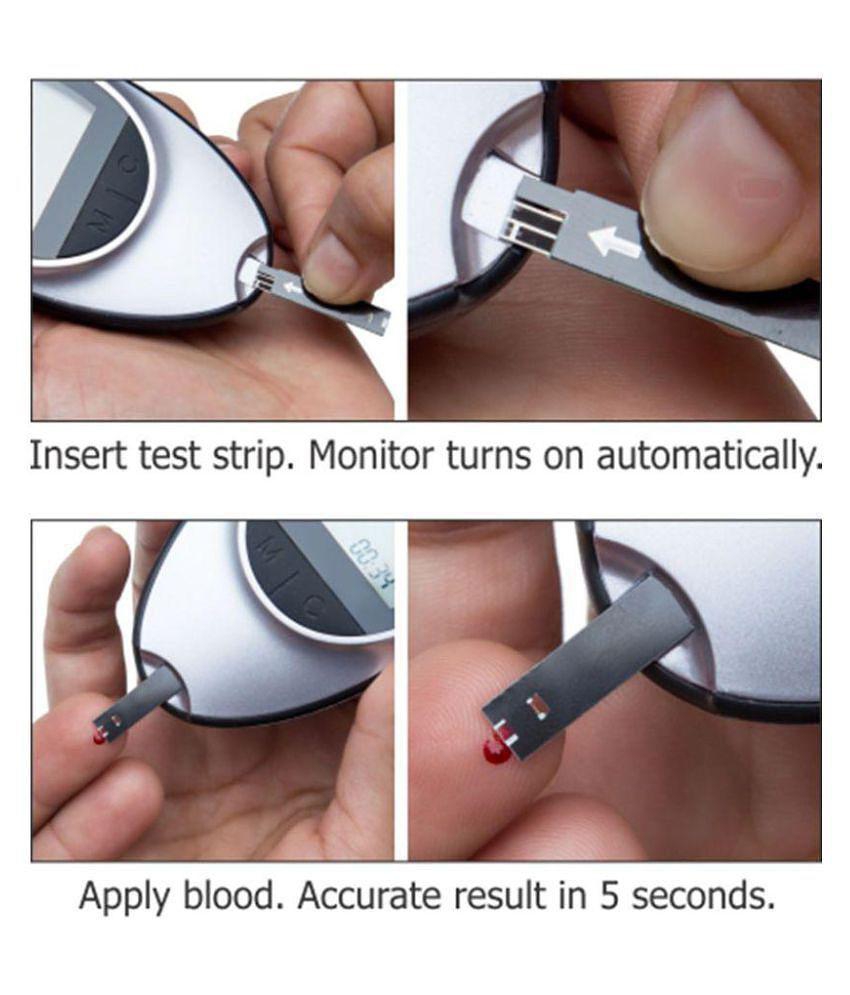 Dr Morepen Glucose Monitor BG-03 with Free 25 Sugar Test Strips with 10 Lancets: Expiry: April 2024