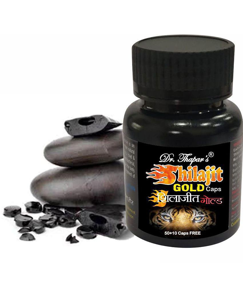 Dr. Thapar’s POWER BOOSTER SHILAJIT I SHILAJEET GOLD Capsule 50+10 Free