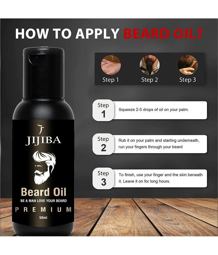 Jijiba Premium Beard Oil for Men 50 ml Pack of 2