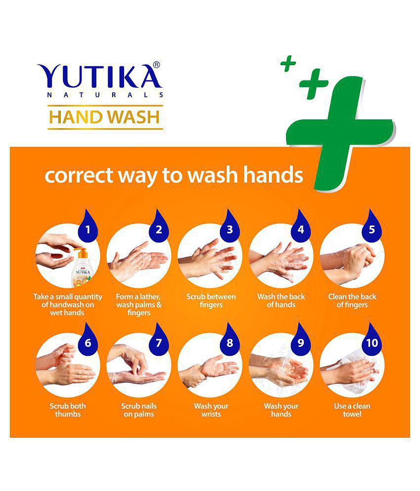 yutika Naturals Complete Protection 100% Natural Extract Lemon Hand Wash 750 mL Pack of 2