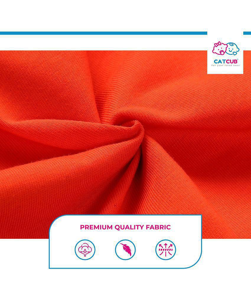 Best Men CATCUB Cotton Orange Shirt & Trouser For Baby Boy ( Pack of 1 ) - None 2025 at ShopCirc