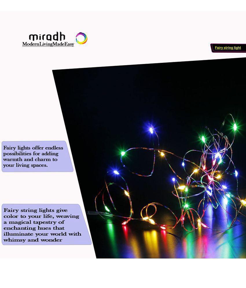 MIRADH - Multicolor 5Mtr String Light ( Pack of 1 ) - Multicolor