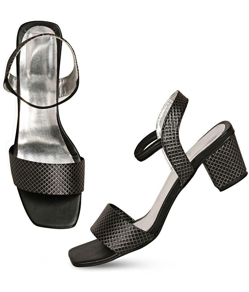 Saheb - Black Women's Sandal Heels - None