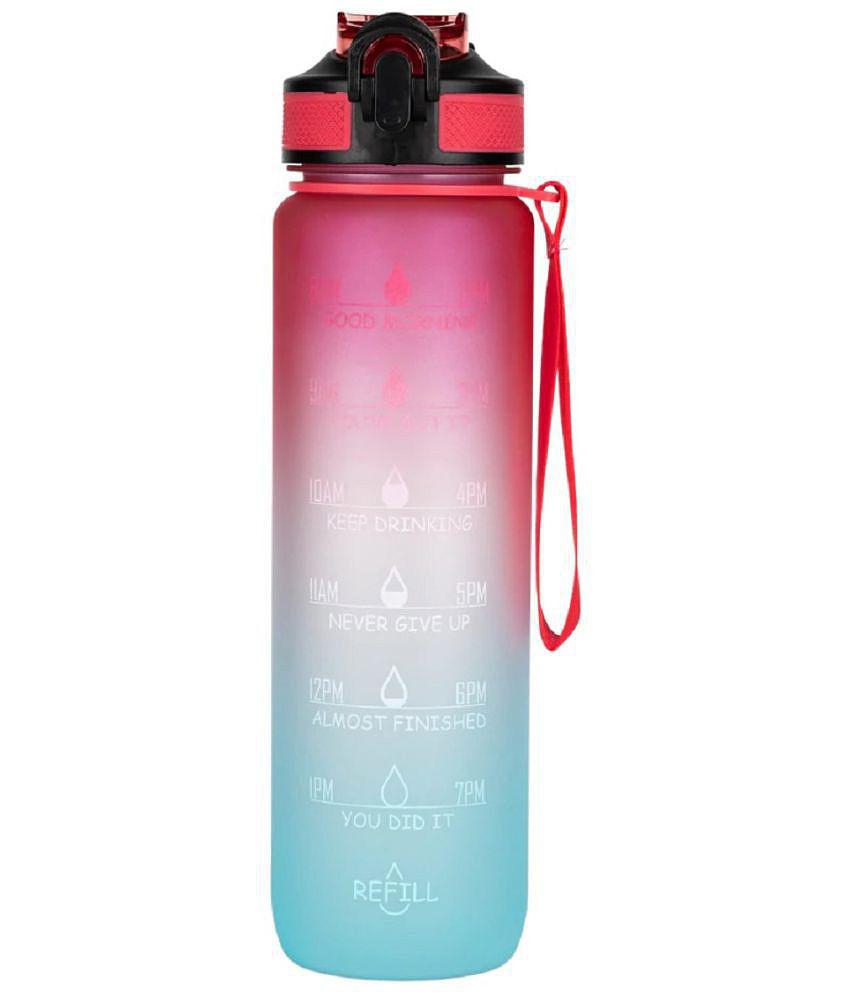 BD Colour Motivational  Water Bottle - 1000ml - Assorted