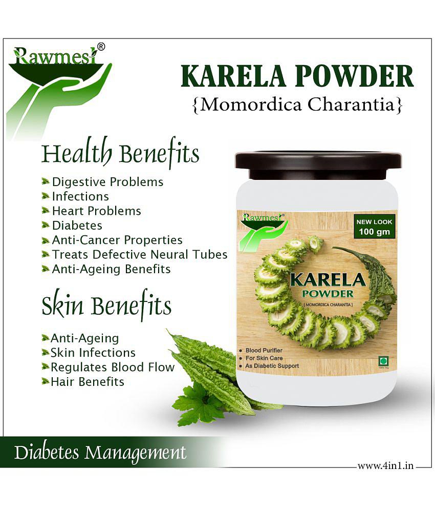 rawmest 100% Pure Karela Powder 200 gm Pack Of 2