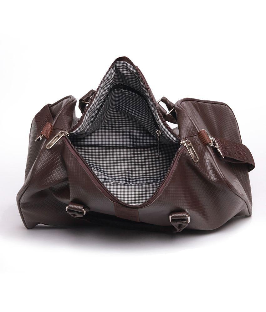 Premium Men krishiv - 23 Ltrs Brown Artificial Leather Duffle Bag - Onesize 2025 at ShopCircuit 