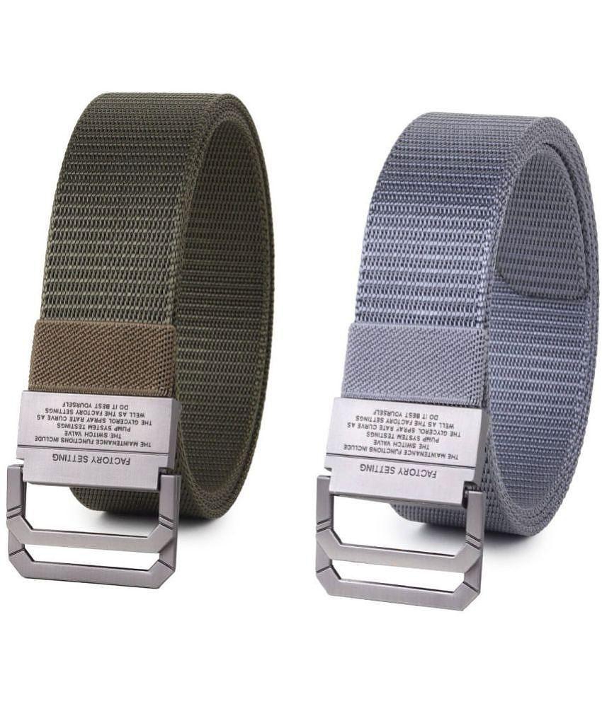 Affordable Men Zacharias - Multicolor Canvas Men's Casual Belt ( Pack of 2 ) - None 2025 at Shop