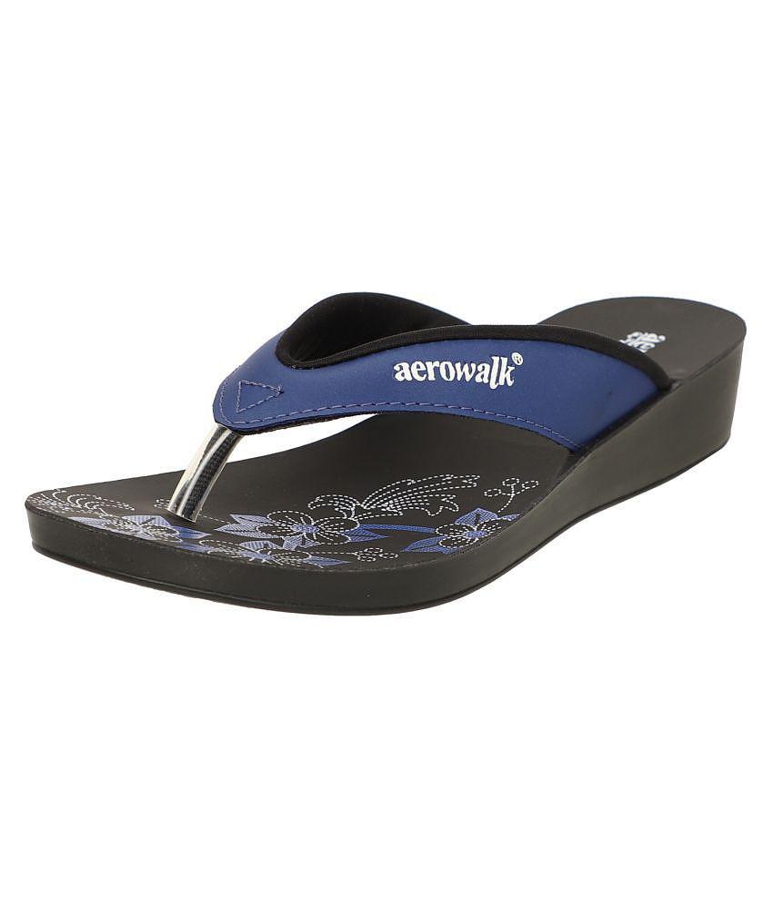 Affordable Women Aerowalk - Blue Women''s Slip On Heels - None 2025 at ShopCircuit | ONDC