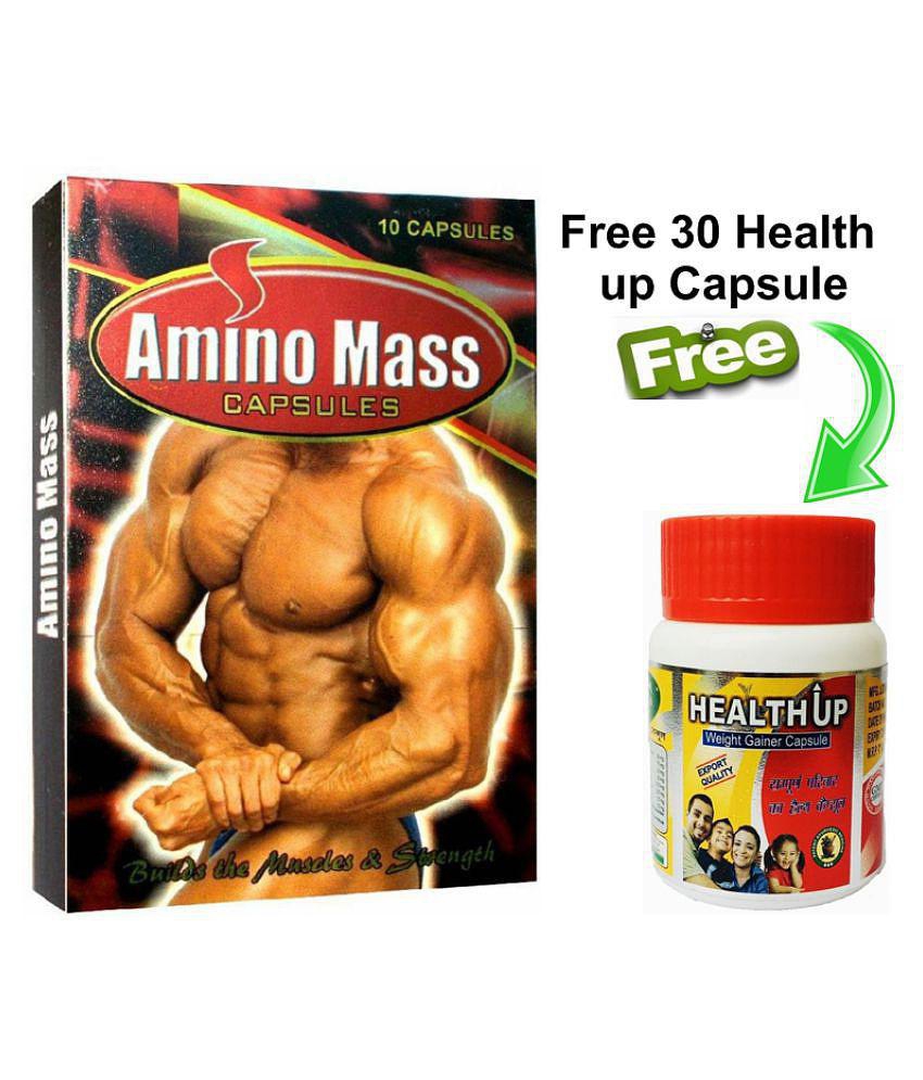 Herbal Care Amino Mass Weight Gainer Capsule 10 no.s Pack Of 5