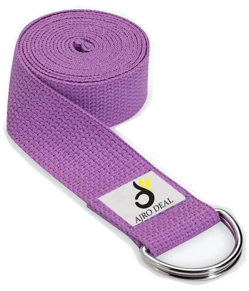 AJRO DEAL - Purple Nylon,Cotton Yoga Strap ( Pack of 1 )