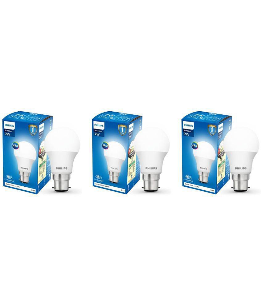 Philips 7w Cool Day light LED Bulb ( Pack of 3 )