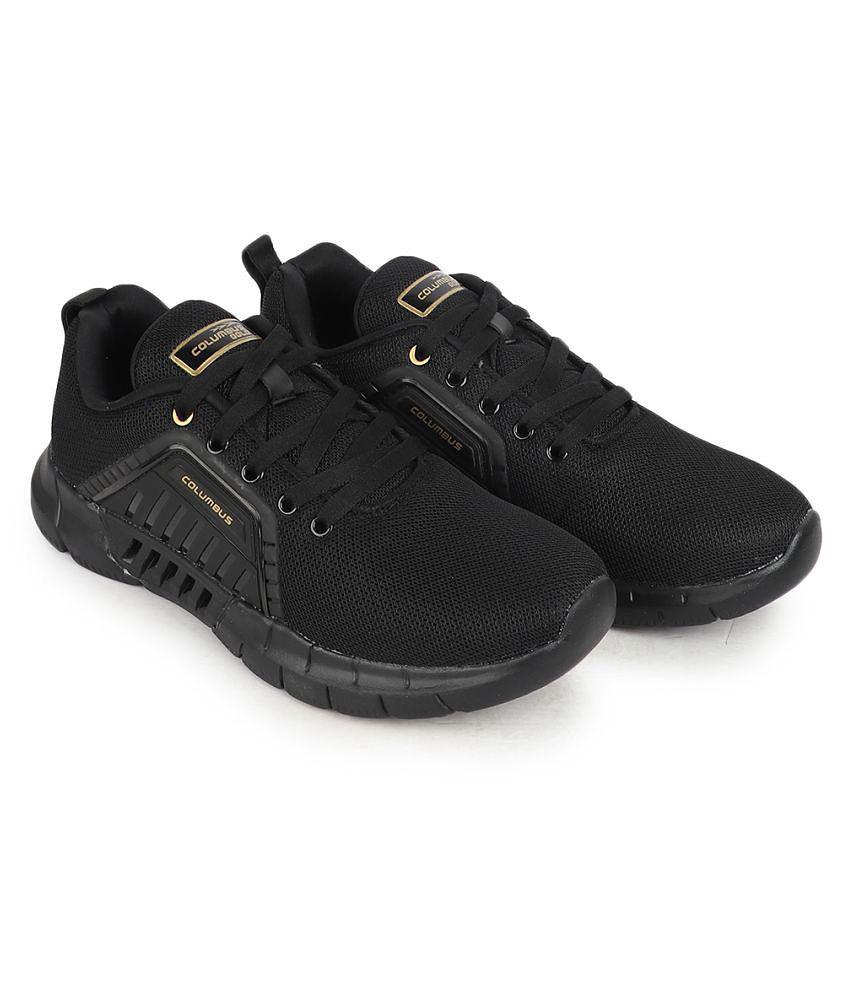 Columbus  Black  Men's Sports Running Shoes - None