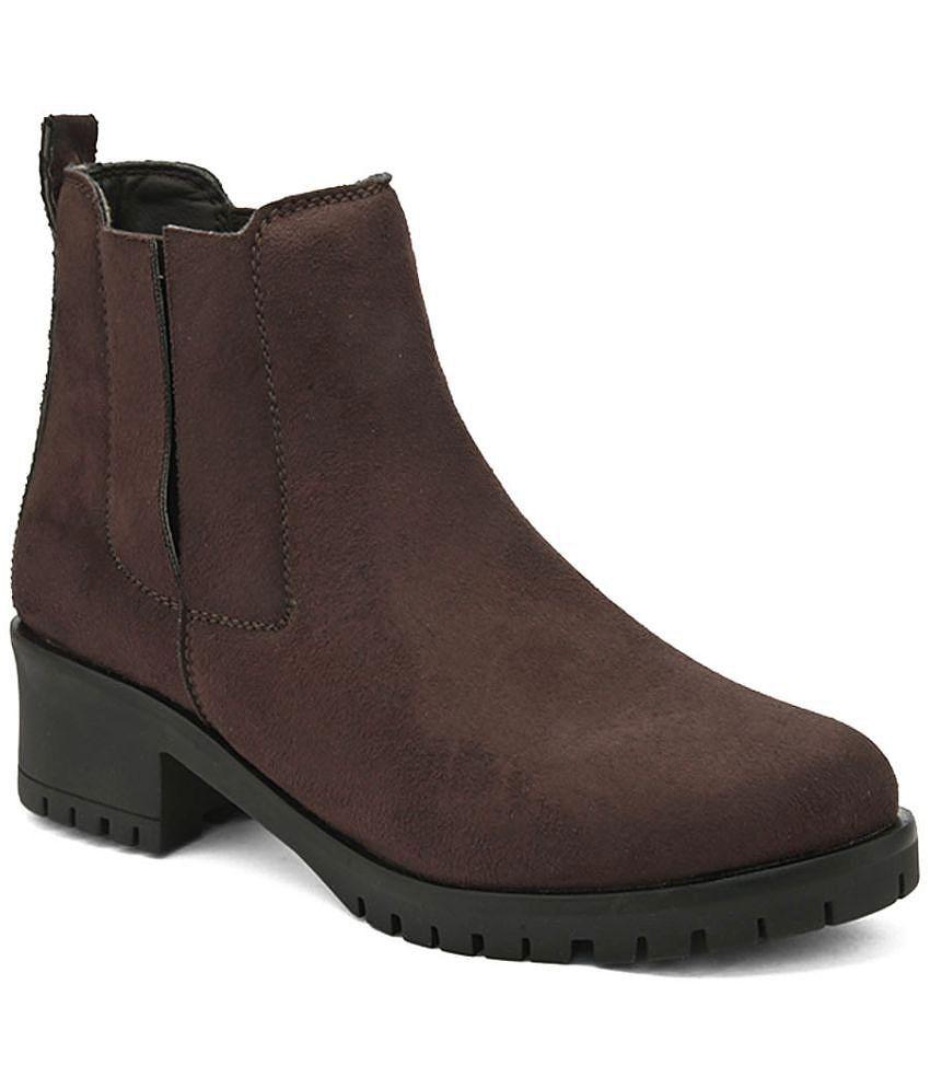 Chic Women Fentacia - Brown Women's Ankle Length Boots - None 2025 at ShopCircuit | ONDC