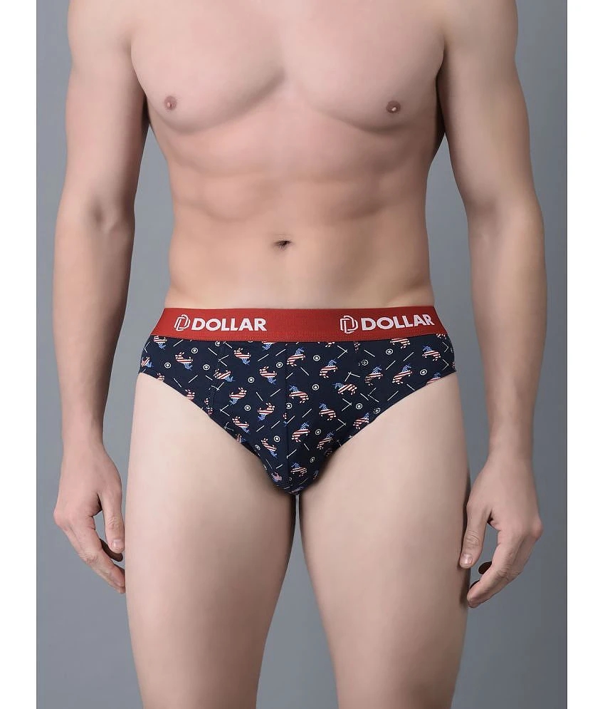Sophisticated Men Dollar Bigboss Assorted Printed Cotton Blend Men Brief (Pack of 2) - None 2025