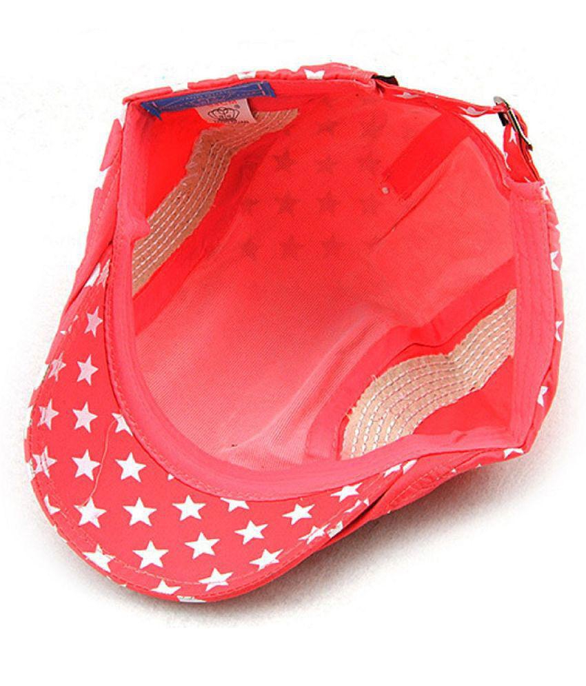 Luxurious Men Zacharias Unisex Kids Cotton Beret Golf Cap jk-06 (Peach_1-4 Years) (Pack of 1) - 