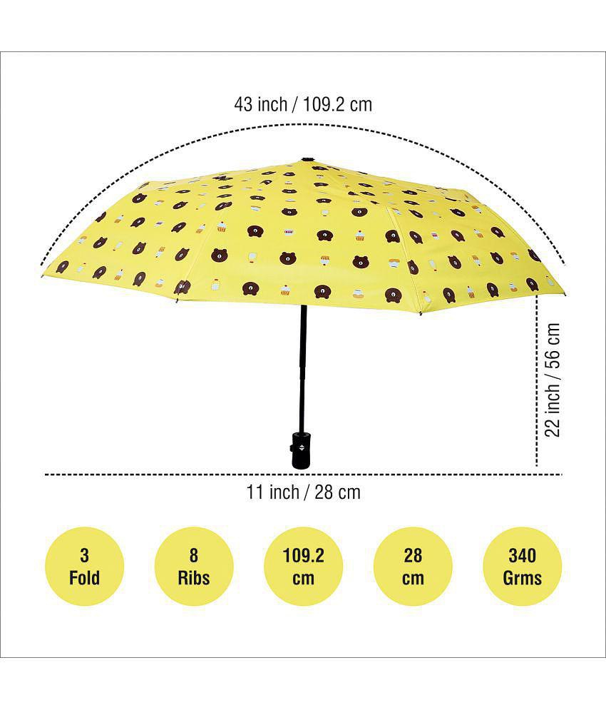Sophisticated Men KEKEMI Yellow 3 Fold Umbrella - Yellow 2025 at ShopCircuit | ONDC