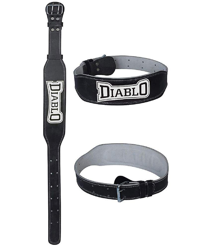 Diablo White Leather Gym Belt - L