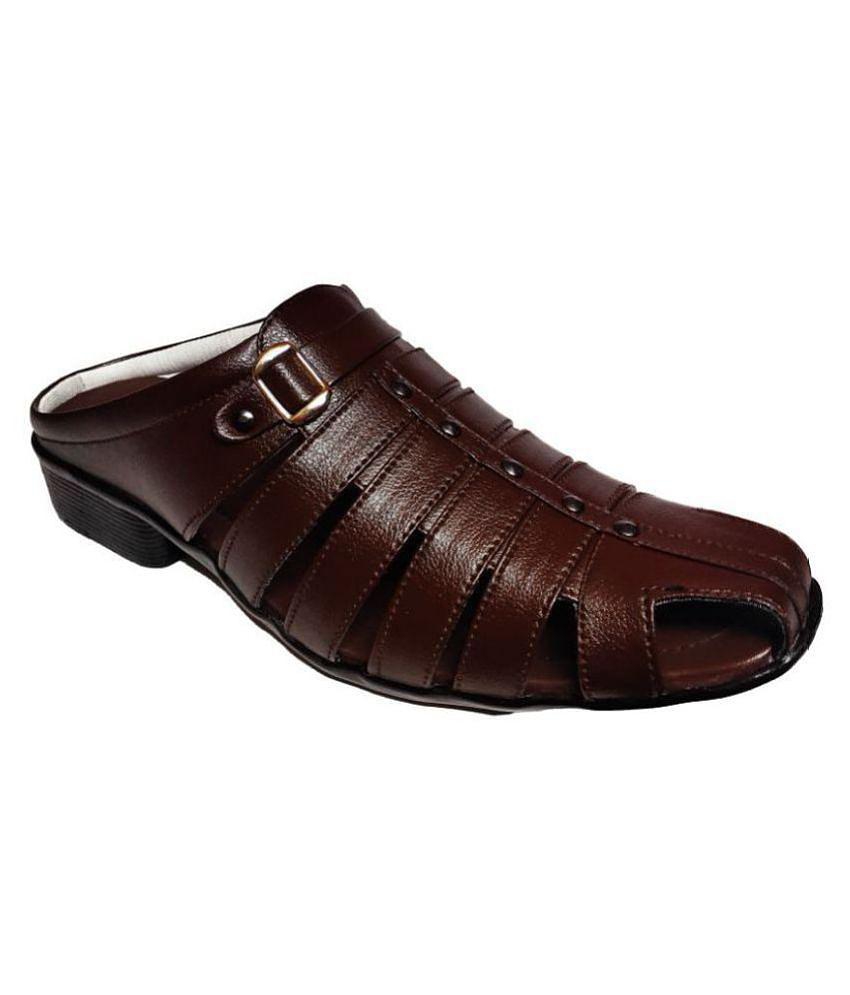 Elegant Men RAGE GAZE - Brown  Men's Sandals - 10 2025 at ShopCircuit | ONDC