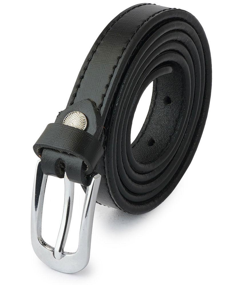 Chic Men STYLE SHOES Women's Black Leather Casual Belt ( Pack of 1 ) - None 2025 at ShopCircuit 