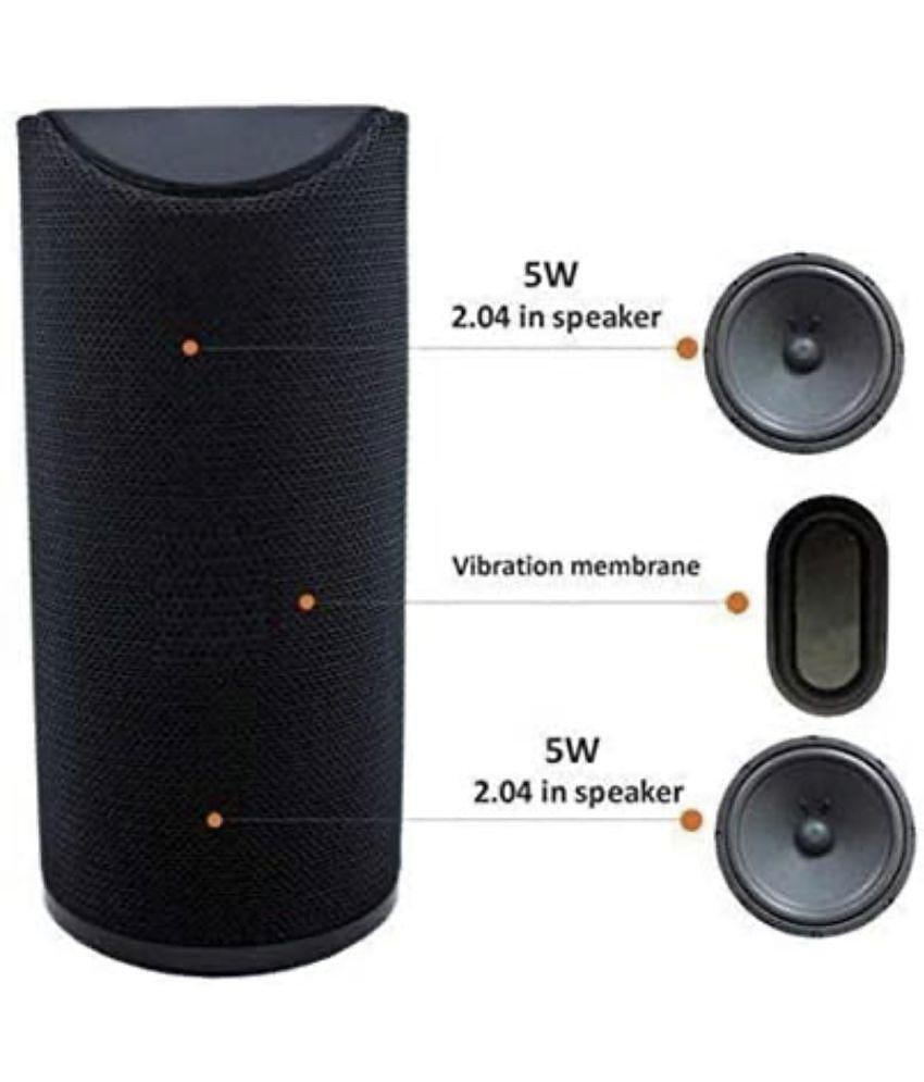 Neo 107 5 W Bluetooth Speaker Playback Time 4 hrs Bluetooth v5.0 with USB,SD card Slot Black - Black