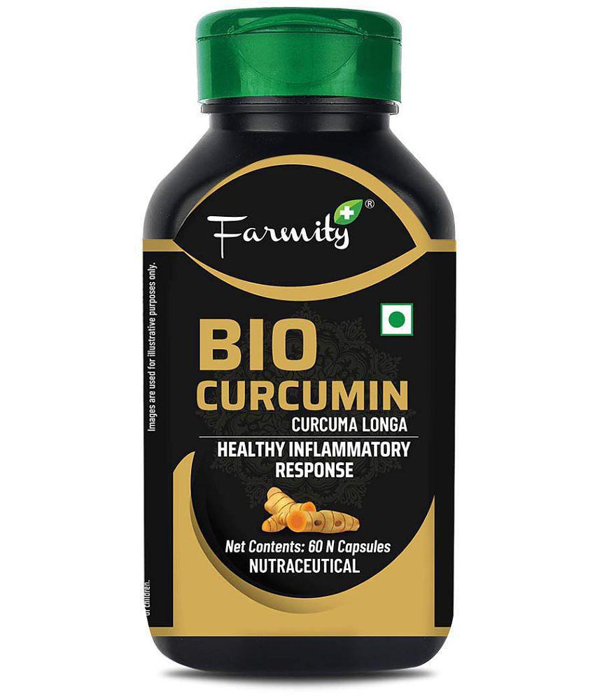 Farmity Bio-Curcumin With Bioperine 800 mg - 60 capsules | Supports Immunity Promotes Digestive Health