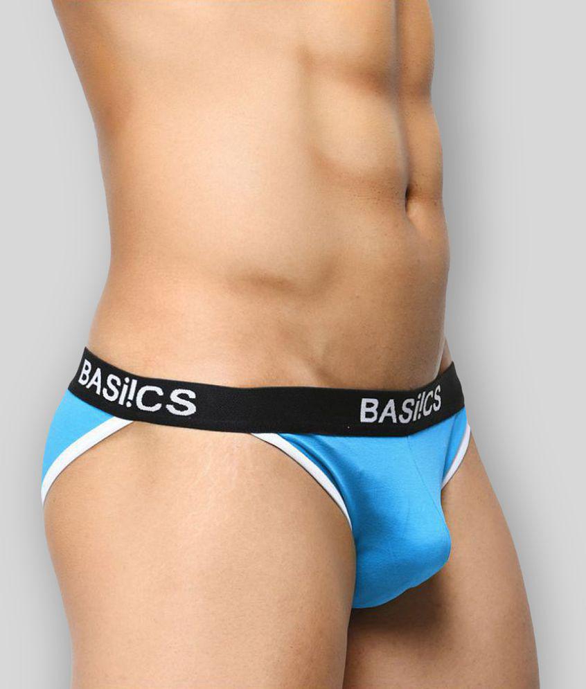 Stylish Men BASIICS By La Intimo - Multicolor Cotton Blend Men's Thongs ( Pack of 3 ) - S 2025 a
