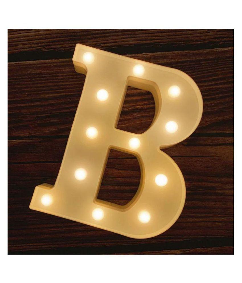 MIRADH LED Marquee Letter Light,(Letter-B) LED Strips - Yellow