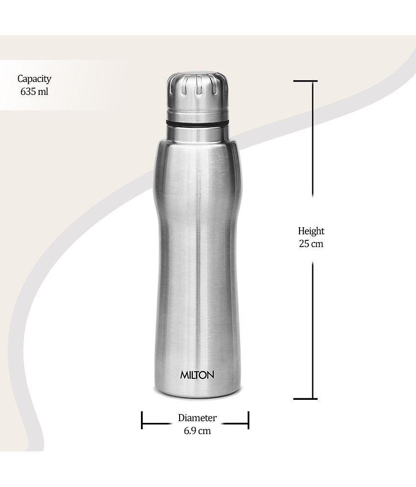 Milton Elate 750 Stainless Steel Water Bottle, 635 ml, Silver - Silver