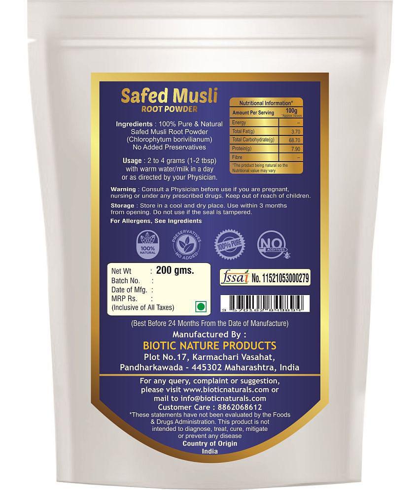 Biotic Safed Musli Powder - White Musli Powder 200 gm