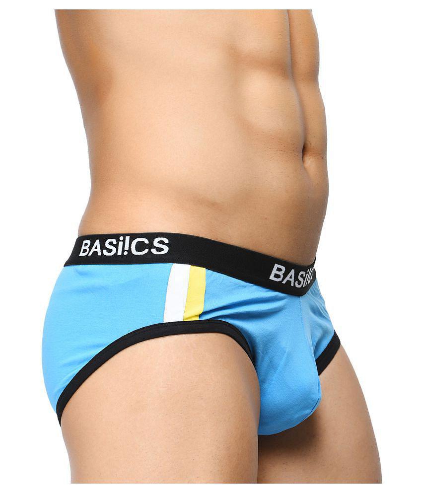 Chic Men BASIICS By La Intimo - Light Blue Cotton Men's Briefs ( Pack of 1 ) - M 2025 at ShopCir