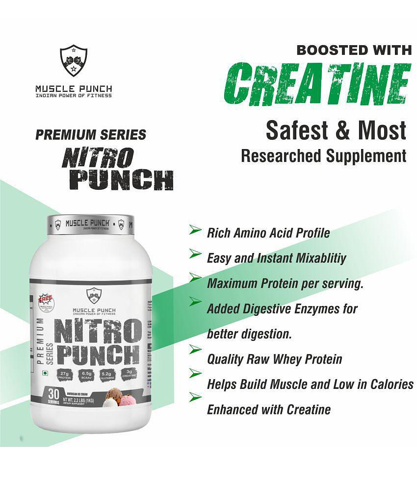 Muscle Punch | Nitro Punch 100% Whey Isolate â?? CREATINE LOADED 1 kg