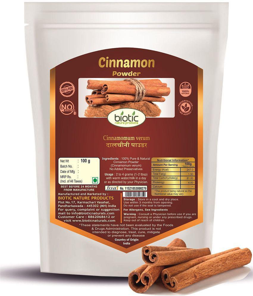 Biotic 100 gm Cinnamon Powder ( Pack of 1 )