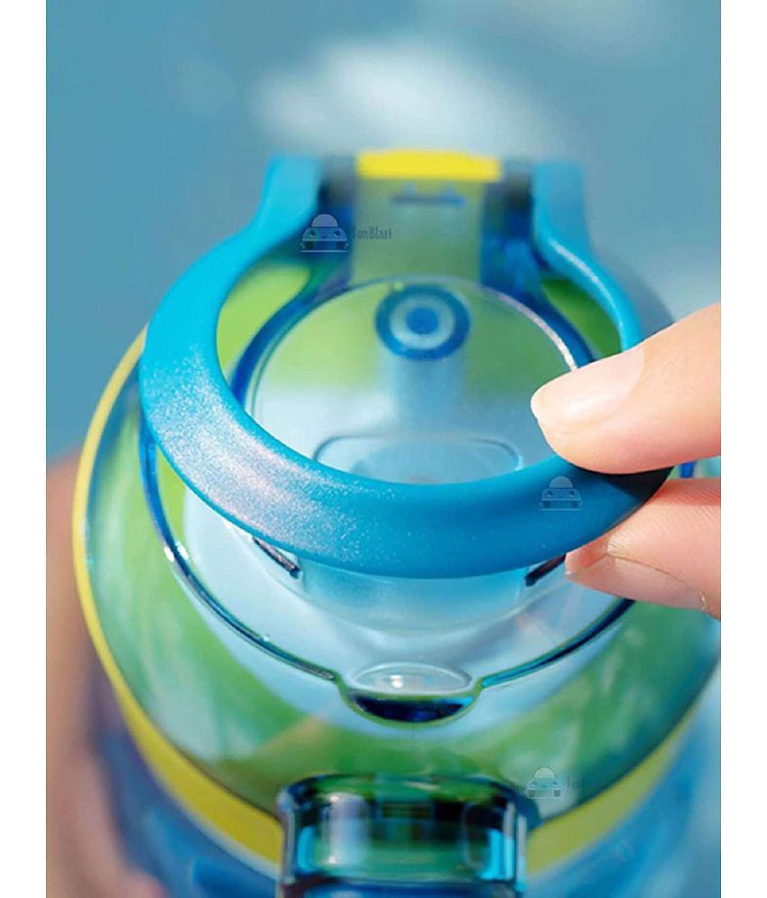 FunBlast Cute Water Bottle with Sipper, Water Bottle for Kids, Sipper Bottle for Kids - Anti-Leak Cartoon Kids Water Bottle for Kids (630 ML) (Dinosaur)