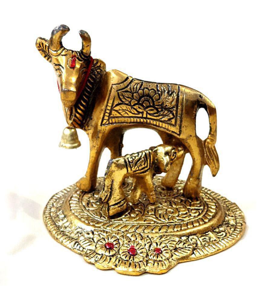 Sigma creations - Kamdhenu Cow Brass Idol