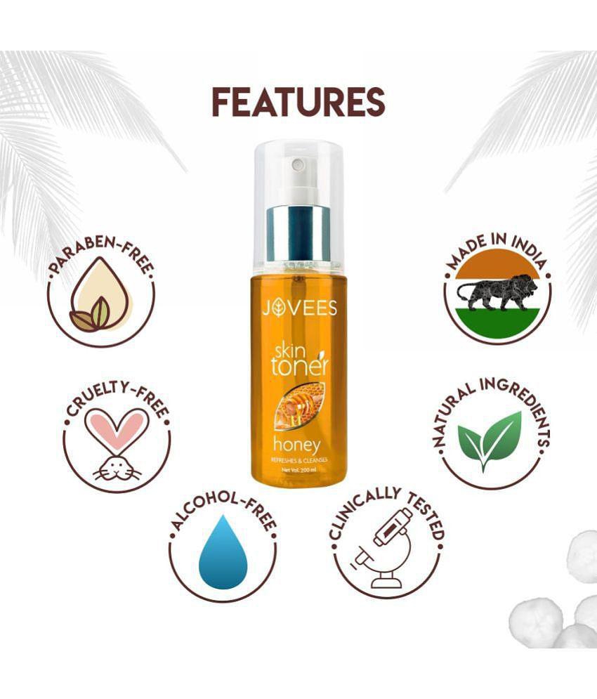 Jovees Herbal Honey Toner Cleanses & Moisturises Pore Tightening For Dry or Combination Skin 200 ml