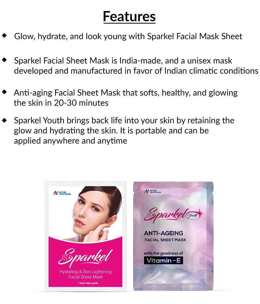 Sparkel - Anti-Aging Sheet Mask For Combination Skin ( Pack of 1 )