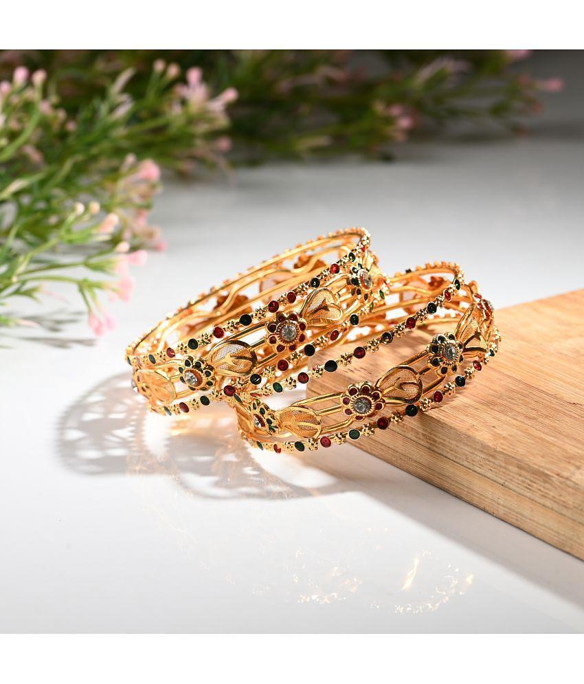 Sophisticated Men Somil Gold Bangle Set ( Pack of 6 ) - None 2025 at ShopCircuit | ONDC