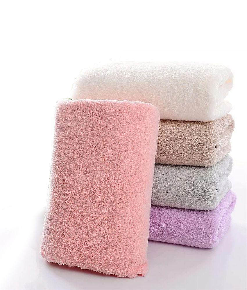 HOMETALES - Multicolor 280 GSM Drying Towel For Automobile ( Pack of 5 )