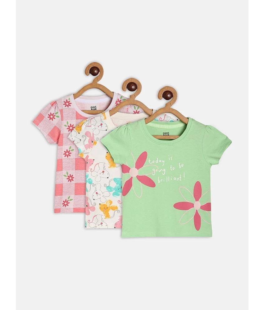 Buy Online Miniklub Retail Private Limited MINI KLUB Multi Baby Girl Top ( Pack of 3 ) - None